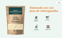 Ashwagandha en polvo BIO  Withania Somnifera Ginseng Indio  cultivo ECO  Especie Ayurvedico de India  Samskara - details 0