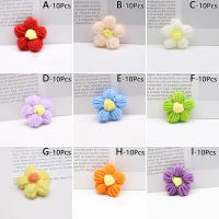 10Pcs Pétalos De Flor De Algodón Maternado Artificial Para Tejer Manualmente Patch De Ropa Y Decoración De Costura Estilo Rosa - details 10