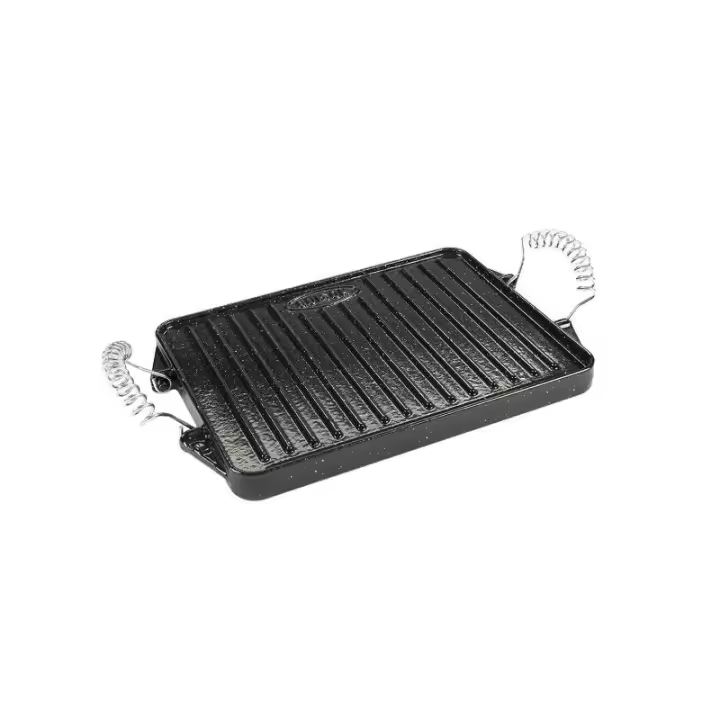 Plancha hierro fundido esmaltada rectangular 21 x 27 cm. - 1