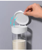 Dispensador De Tazas De Papel Desechables Soporte De Taza De Plástico Para Agua Montado En La Pared Estante De Almacenamiento Automático De Tazas Contenedor - details 1