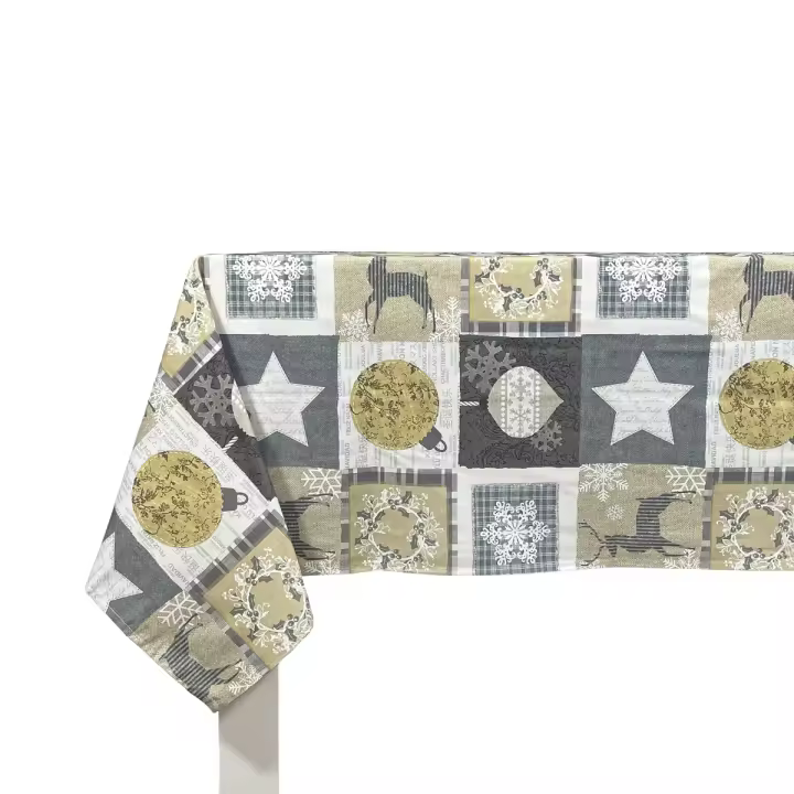 NAF NAF - Mantel de Navidad RUSTIC. Varios tamaños disponibles. - 1