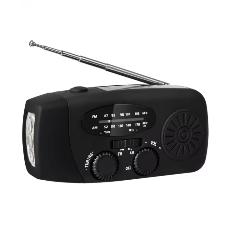Radio multicultural de manivela, radio multibanda de emergencia y reproductor de CD - 1