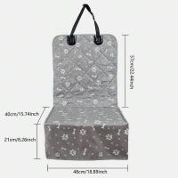 Alfombrilla De Asiento Para Coche Para Perros Resistente a La Suciedad Y Rasguños Cubierta De Silla De Automóvil Individual Para Mascotas - details 5