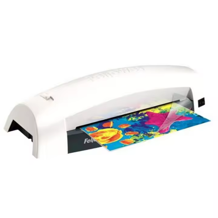 Plastificadora Fellowes Lunar 5715601/ hasta A4 y 80 Micras/ Blanca y Negra - 1