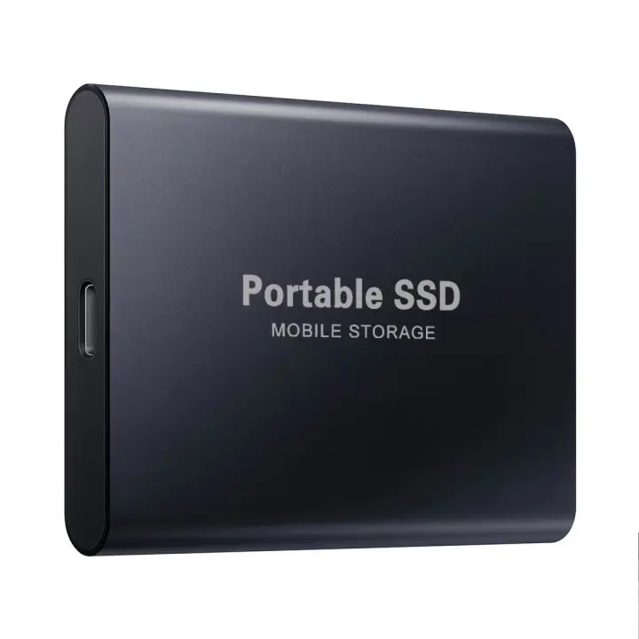 Disco duro móvil de 4 TB, gran capacidad, disco duro sólido portátil ultrafino de alta velocidad de 4 TB, color negro - 1