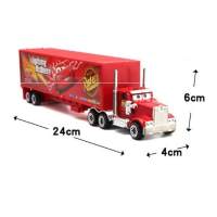 Set de 7 coches de carreras de Cars 2 con el logo de Rayo McQueen y camión Mack, regalo - WELLNGS - details 3