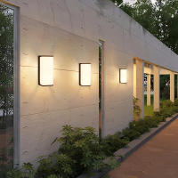 Lámpara De Pared Exterior Moderna LED Impermeable IP65 Para Balcones Jardines C�fes Luz De Porche 110v 220v Instalación Por Montaje Incluye Bombillas - details 7