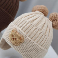 Gorro De Invierno Para Bebé Con Volante Y Protección De Orejas Linterna De Algodón Ajustable Para Niños Y Niñas Accesorios De Ropa Infantil - details 9