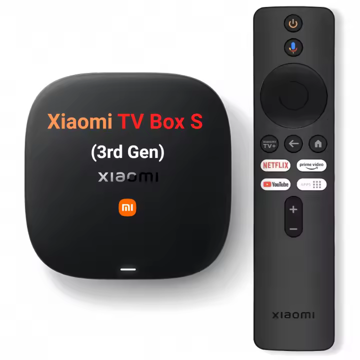 Xiaomi TV Box S (3rd Gen) 2+32GB - 4K Ultra HD, Bluetooth 5.2, HDMI 2.1, Wi-Fi 6, Dolby Vision & DTS:X, Google TV, HDR10+ - 1
