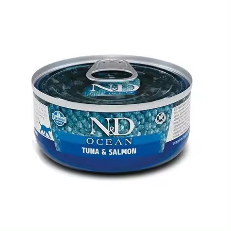 Farmina Nd Ocean Atun Y Salmón Gato Latas 24 X 70 Gr - 1