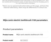 Cepillo De Dientes Eléctrico Ultrasonido XIAOMI MIJIA T100 Recargable USB Impermeable Con Cepillo De Dientes Automático Para Limpieza Oral - details 19