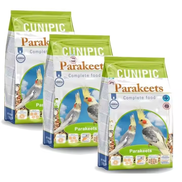 Pack de 3 x 1Kg - Cunipic Alimento Completo para Ninfas y Cotorras - 1