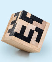 Juguete Educativo De Madera 3D IQ Puzzle 54 Piezas Forma TH Juego Inteligente Para Enthusiasts De Los Rompecabezas - details 5