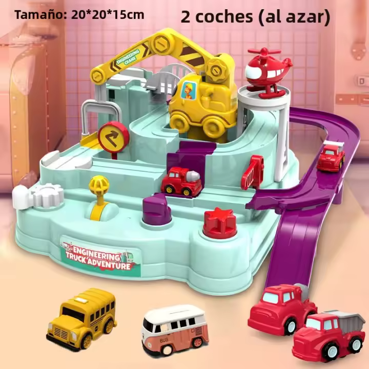 Juego De Tablero De Aventura Con Carriles De Tren Para Niños Juguete Interactivo Para Boys Edad 2-4 Años Regalo De Cumpleaños - 1