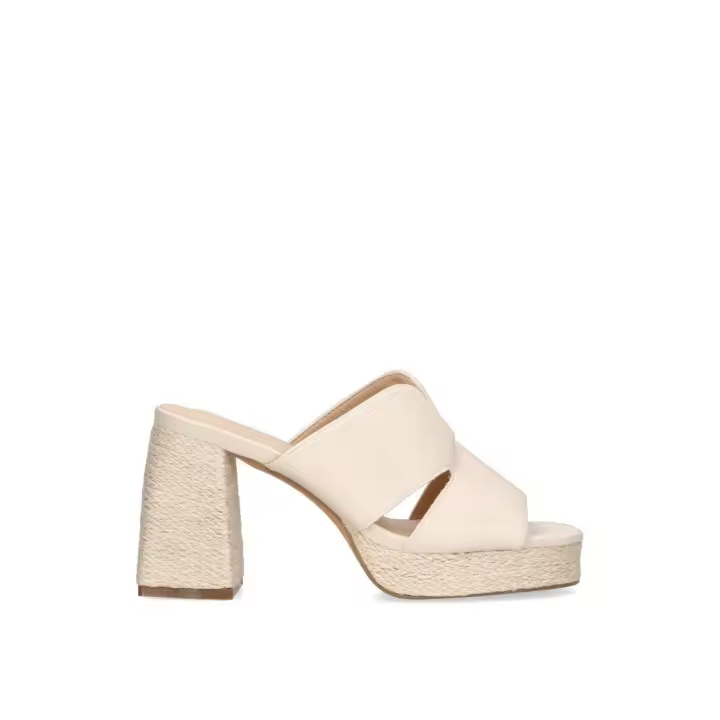 SANDALIA TIPO ZUECO ETIKA ARGAGA 30009 MUJER, BEIGE - 1