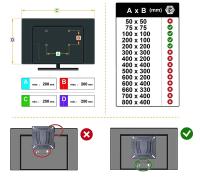 FGNS Soporte de pared universal fijo para monitores o televisores LED, OLED, LCD, Plasma de 10" hasta 24", Soporte de Televisores en Pared con Carga de 15 kg, VESA máx. 100 x 100 mm - details 2