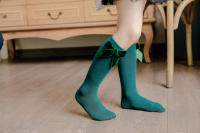 Calcetines De Navidad Para Bebés Niñas Otoño Invierno Big Bow Calcetines Largos Rodilleras Suaves De Algodón Para Niños 0-5 Años - details 16