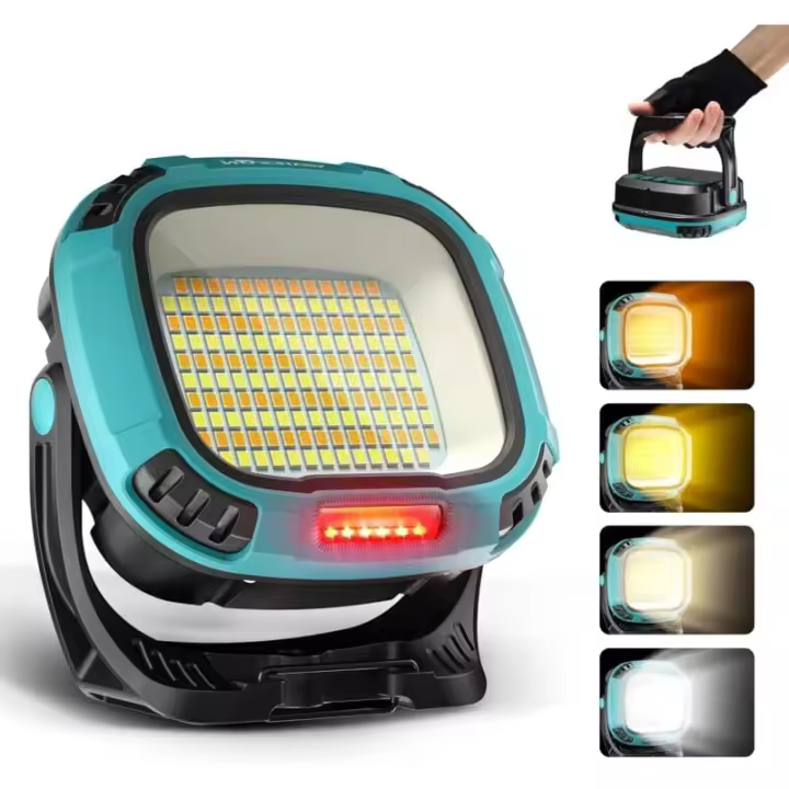 Luz de trabajo LED recargable, foco de trabajo recargable portátil multifuncional con batería incorporada - 1