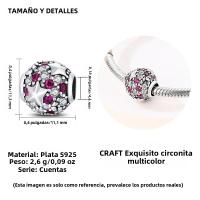 Pendiente Original De Joyería De Moda Clásica Serie Romántica Loto De Bolas S925 Plata Pura Con Zirconia Regalo DIY - details 13