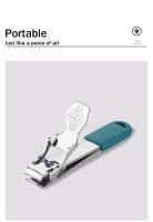 Cortauñas Ultra-Fino Y Mini De Acero Inoxidable Plegable Para Manicura Y Pedicura Herramienta De Corte Para Uñas Y Tendones - details 5