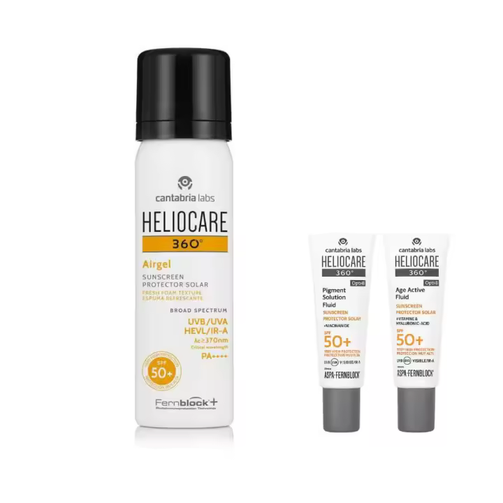 Heliocare 360° Spf 50+ Airgel 60 ml + Regalo Protector Age Fluid y Pigment Fluid 3 ml - 1