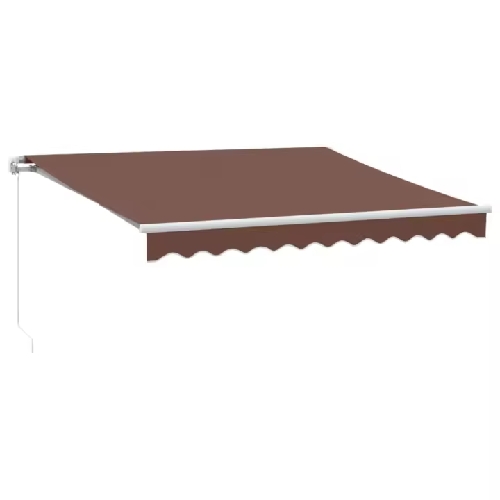 vidaXL Toldo retráctil manual marrón 300x250 cm - 1