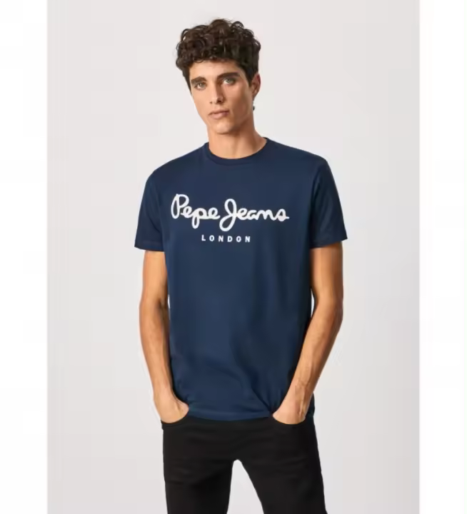 Pepe Jeans | Hombre | Camiseta Original Stretch N marino - 1