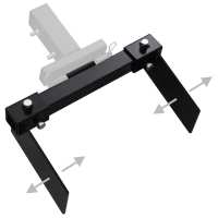 vidaXL Adaptador quitanieves para cortacésped negro - details 3