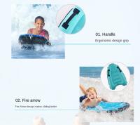 Tabla De Surf Inflable Para Niños Con Manijas Portátil Flotador Para Piscina Y Playa Accesorio Deportivo Para Agua Unisex - details 9