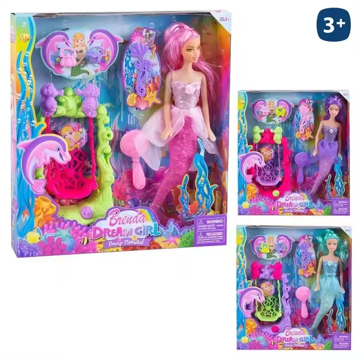 Muñeca Sirenita Juinsa 29 Cm con Accesorios Producto Oficial Especial Regalos para Todos - 1