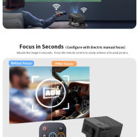 Proyector AUN A32 MINI Portátil Para Cine En Casa LED WIFI Espejo Android IOS SmartPhone 1080P 4K Movie Resolución Óptica 1280x720dpi - details 9
