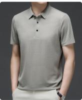 Camisa Polo Para Hombre Verano Manga Corta Seda Helada Fresca Y Transpirable Antisudoración Estilo Casual Negocios - details 34