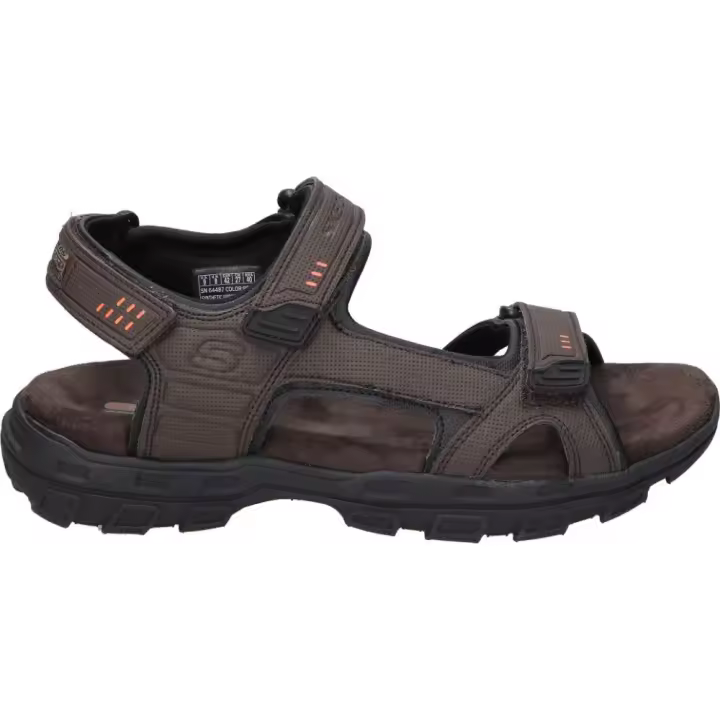 SKECHERS | Sandalias Skechers Relaxed Fit: Conner Louden para Hombre – Sandalias en Color Marrón – Sandalia de Verano con Velcro – Memory Foam – Vegan – Relaxed Fit – Cómodas y Versátiles – Modelo 64487-BRN - 1