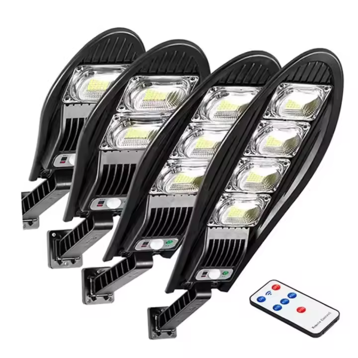 Porcheddu LED Luz de calle solar Luz de jardín Luz de calle de inducción Lighting-W779B al aire libre, 168 COB LED, 80W, 3000mAh, 1 unidades - 1