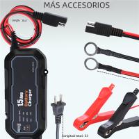 Cargador Automático De Batería Para Motocicleta 12V 1500mA Resistente Al Agua Mantenedor De Batería Para Coche Y Motocicleta Cargador De Trickle - details 10