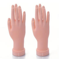 2Pcs Modelo De Mano Flexible Y Suave Para Practica De Uñas Herramientas De Manicura Para Entrenamiento En Salón De Belleza - details 0