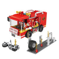 COGO Camión De Bomberos De Ciudad Y Estación De Bomberos En Bloques Constructivos 2 En 1 Juguetes De Rescate Para Niños Aged 6+ (184 Piezas) - details 3