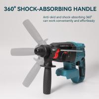 Martillo eléctrico sin escobillas, taladro rotativo multifuncional de 27MM, herramientas eléctricas recargables inalámbricas para batería Makita de 18V - details 3