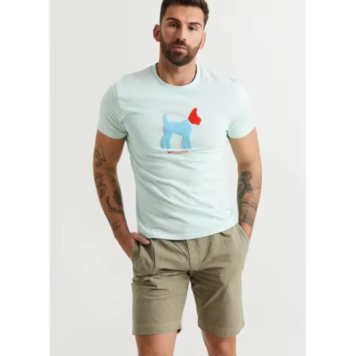 Camiseta Doggy Toalla Turquesa Williot - 1