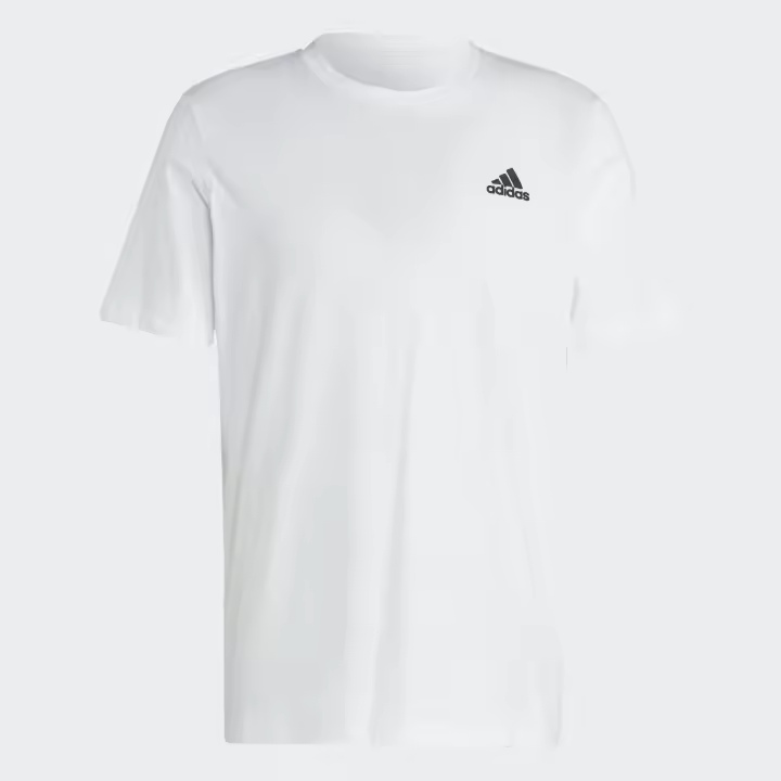 Camiseta adidas Essentials Single Jersey con Pequeño Logotipo Bordado para Hombre - Color Blanco - 1