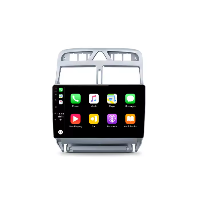 AWESAFE inalámbrico CarPlay Android Auto Radio para Peugeot 307 307CC 307SW 2002 2003 2004 2005 2006 2007 2008 2009 2010 2011 2012 2013 coche reproductor multimedia GPS 2 din autoradio volante controles RDS Bluetooth - 1