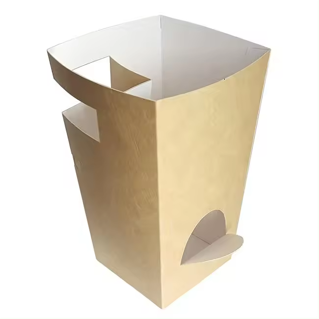 MONOUSO | Caja Cartón Para Churros con Chocolate Kraft 78x78x179mm (25 Uds) - 1
