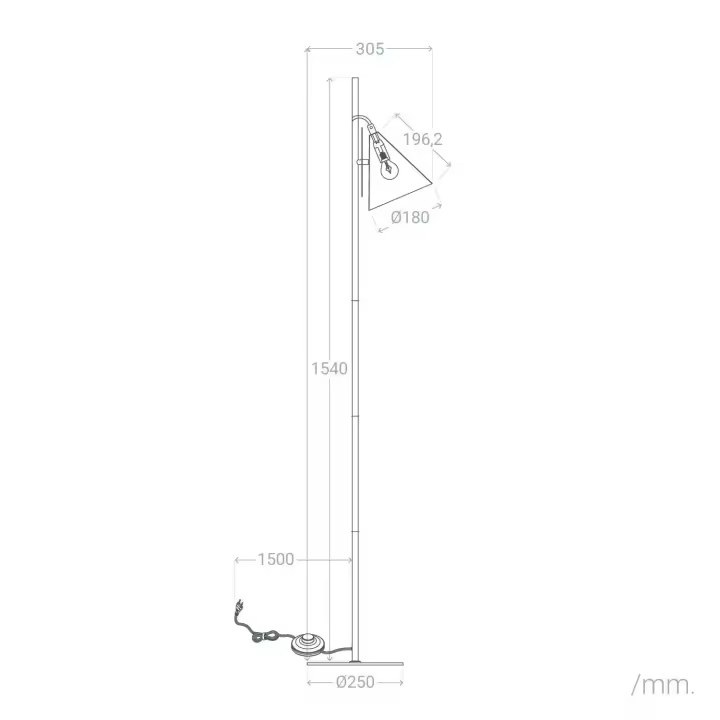 Ledkia Lámpara de Pie Metal Liceo Diseño Exclusivo para Interiores - 1