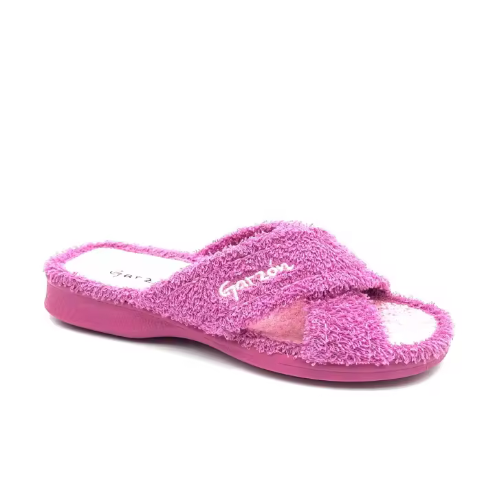 Zapatillas de Casa Cruzada Rizo Mujer - Garzón | Alta Calidad Fabricadas en España - 1