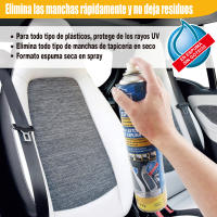 ENERFERO-Limpiador de Tapiceria,Espuma seca para limpiar asientos del coche, alfombrillas,Elimina manchas,grasas y malos olores,Incluye un cepillo,Limpieza Coche Interior 650 ml - details 0