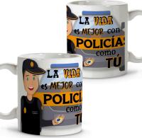Taza Policía Local y Nacional – Tazas Originales y Personalizadas para Regalar – Regalo Único para Policías – Taza de Cerámica 330 ml – Detalle Perfecto para Profesionales de la Policía - details 1