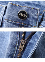 Jeans De Primavera Para Hombre Color Azul Claro Estilo Slim Tejido Elástico Materiales Suaves Pantalones Clásicos Casuales - details 21