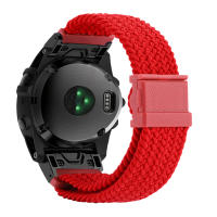 Correa De Reloj De Nylon 26mm 22mm Para Garmin Fenix 7 7X Fenix 6X pro 6 5X 5XPlus/MK1 MK2i /935 945 Con Cierre Rápido De Hook And Loop - details 4