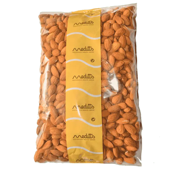 MEDITTS - Almendras Tostadas 1kg - Enteras y Con Piel - 1