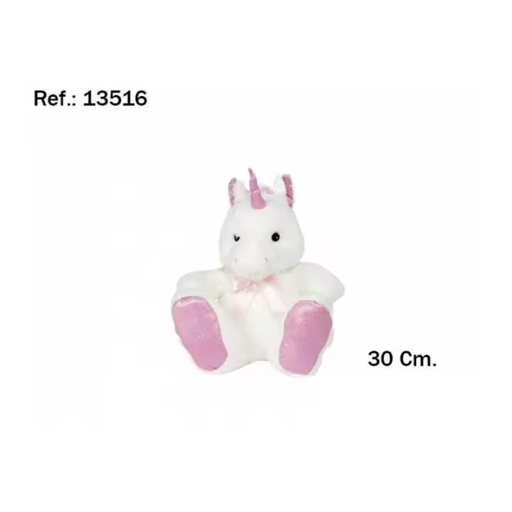 PELUCHE 33 CM UNICORNIO DE ARTESANIA BEATRIZ - 1